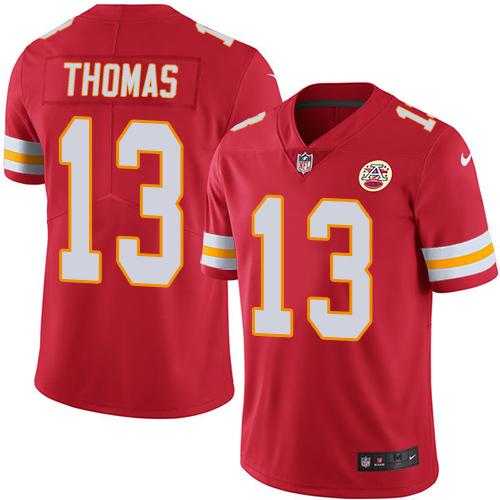 Nike Kansas City Chiefs #13 De'Anthony Thomas Red Team Color NFL Vapor Untouchable Limited Jersey,We sell and wholesale Nike Kansas City Chiefs #13 De'Anthony Thomas Red Team Color NFL Vapor Untouchable Limited Jersey on line form chian!